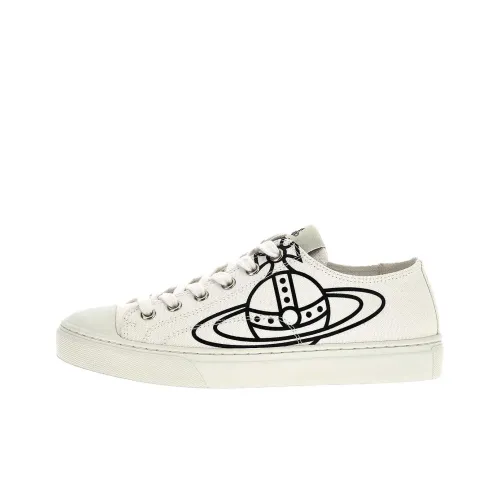 Vivienne Westwood Canvas Shoes Low Top White Women's