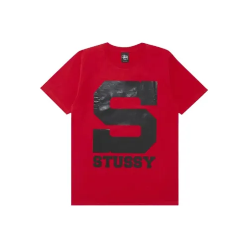 Stussy Красный Мужской T-Рубашки