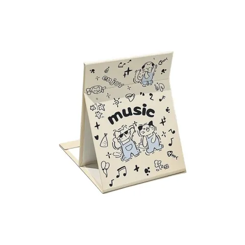 Shining Bear Сверкающий Маленький Зеркало для макияжа Эксклюзив для женщин Настольный стенд для дома Портативный