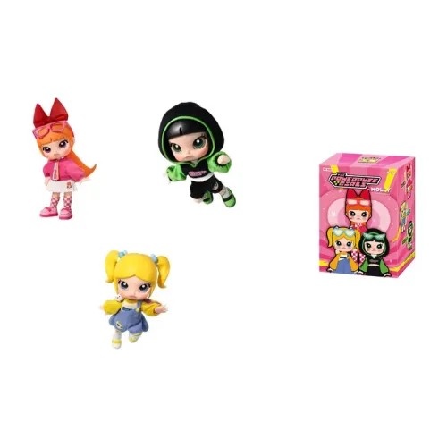 POP MART THE POWERPUFF GIRLS Фигурка в коробке "Слепой" Один Mystery Коробка Целая коробка 3 шт