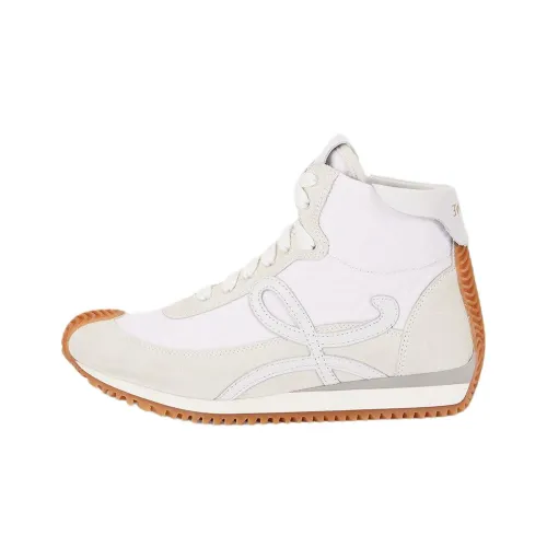 LOEWE Flow Runner High Топ Повседневная обувь Женская Белая
