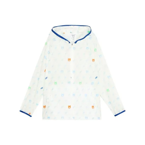 Skechers Kids Куртки и пальто Бежевый основа цвет S логотип медведь узор принт по всей поверхности детский