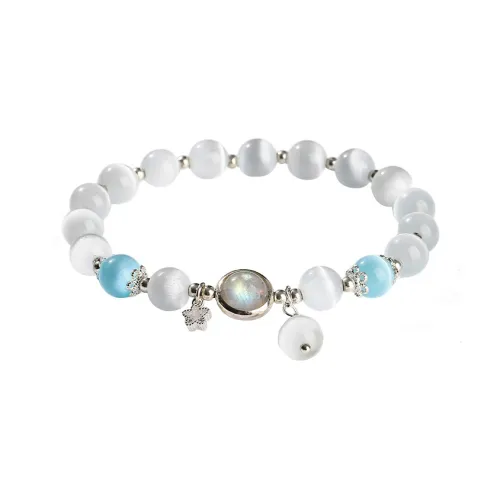 KYY Natural Glass Cat Eye Bracelets Women's