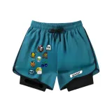 Павлин-синий (Левая сторона Хэллоуин + Правая сторона IXX Новый белый логотип)