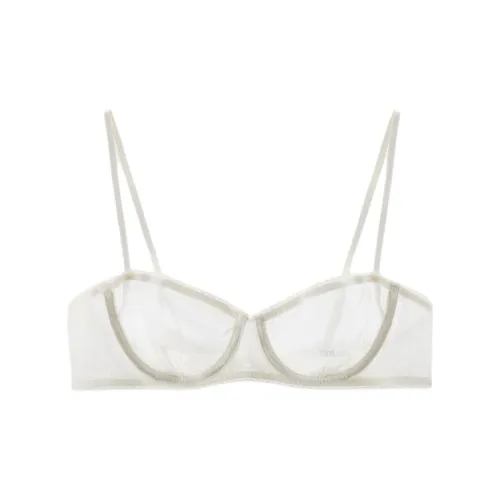ZARA Устричный белый Женские Бюстгальтеры