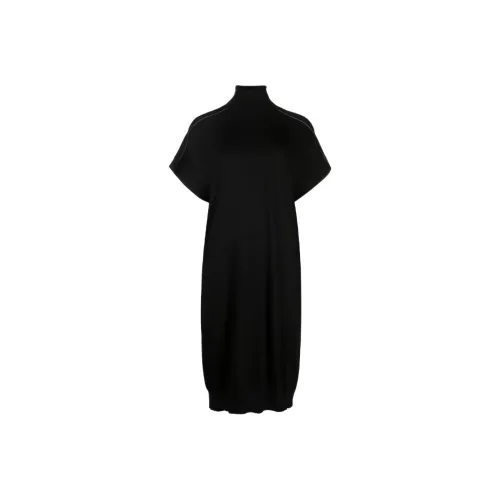 BRUNELLO CUCINELLI Black Женские Короткие Платья с Рукавами