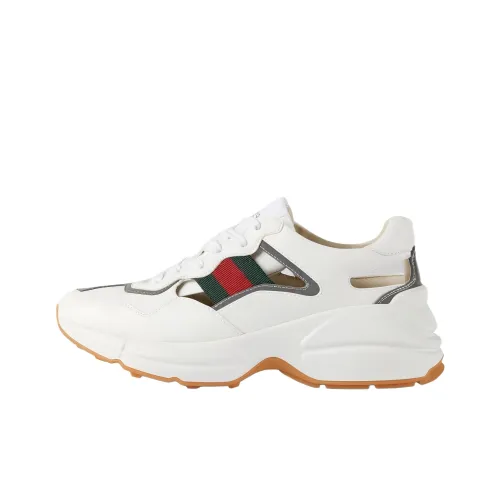 GUCCI Rhyton Low Топ Толстая подошва Кроссовки Женские Белые