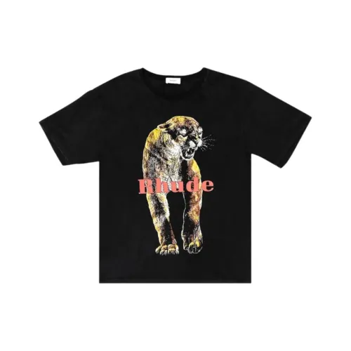 RHUDE Черные Мужские T-Рубашки