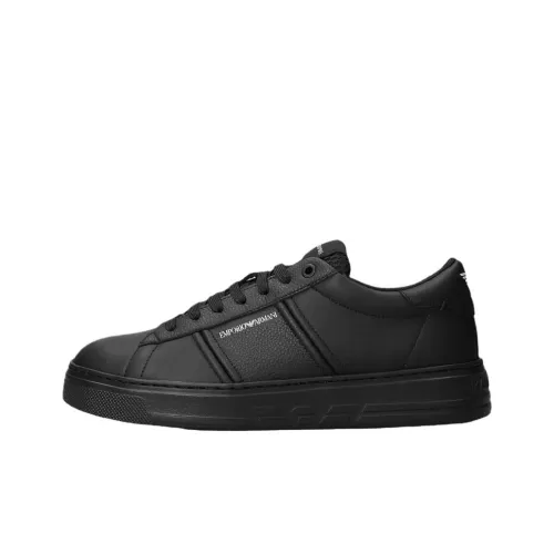 EMPORIO ARMANI Скейтборд Кроссовки Низкие Черные Мужские