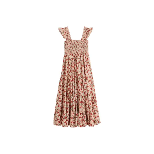 Rixo ЭВА Цветочный Крем Женские Платья без рукавов