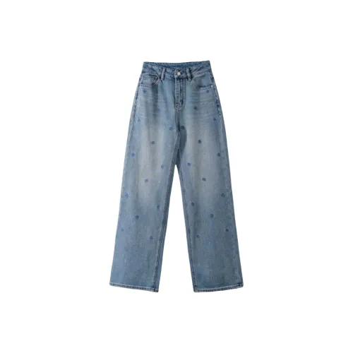 ARIADNAW STUDIO Синие брюки Женские Джинсы