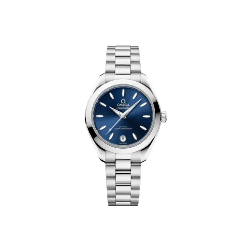 OMEGA Автоматический Механический Movement Женские AQUA TERRA 150 метров Часы 30MM Синий