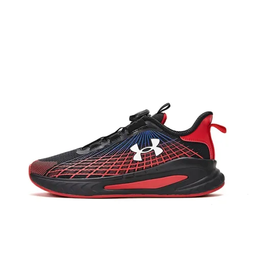 Under Armour Детская беговая обувь Низкий топ Красный Черный Школьный возраст