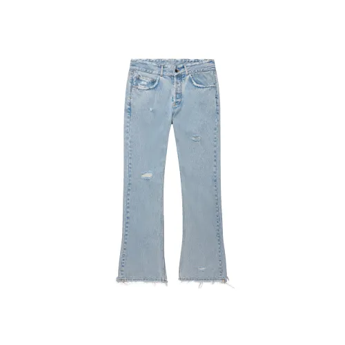 Askyurself Промытый синий Унисекс Джинсы