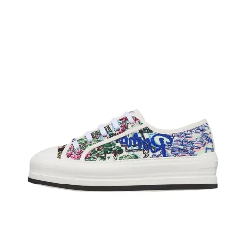 DIOR Walk'n'Dior Souvenir Capsule Collection Низкие Кеды Женские Белые