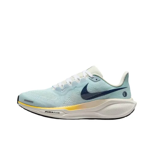 Nike Air Zoom Pegasus 41 Устойчивый к истиранию Низкий Топ Повседневные Беговые кроссовки Женские Синий