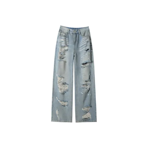 ONNFB Светло-синие Брюки Женские Джинсы