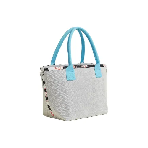 HERMES Хлопок Сумка Стандартная Женская Серый и Синий