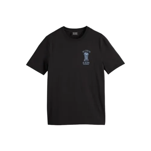 Scotch&Soda Черные Мужские T-Рубашки