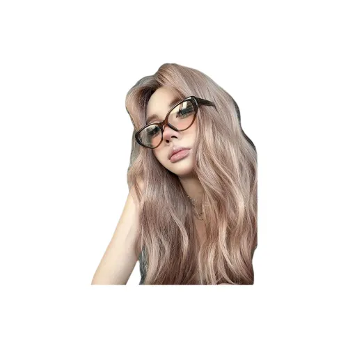 Gentle Welcome Персик Улун Перука Женская Медово-персиковый Улун Средняя Строчка Рябь Элегантность Полная Перука с Объемным Оболонкой