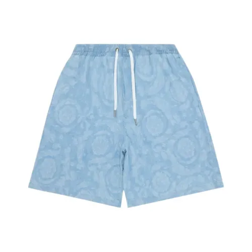 VERSACE Джинсовые шорты Мужские Светло-синие
