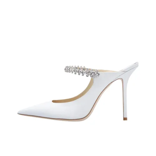 Jimmy Choo Bing Домашние тапочки Женские Белые