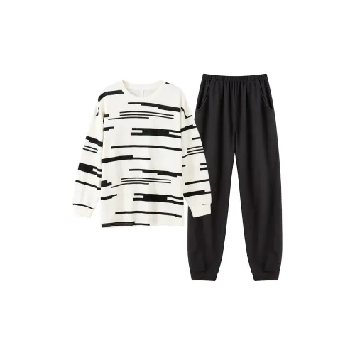 Byford Белые полосы Женские Пижамные комплекты