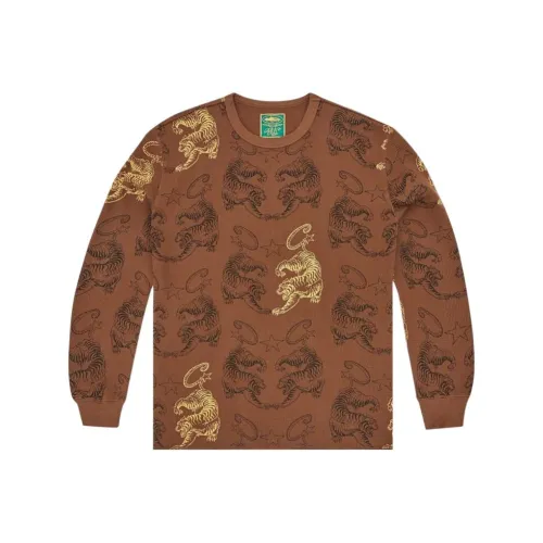 Corteiz Коричневый Мужской T-Рубашки