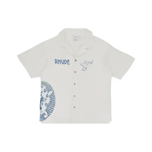 RHUDE Крем Мужские Рубашки