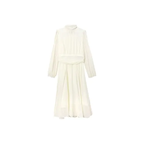 SCCREBEL OFFICIAL Длинное платье с длинными рукавами женское