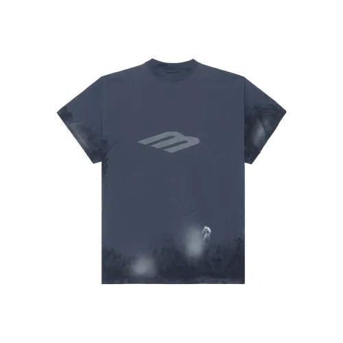 Balenciaga T-Shirt Loose Fit Unisex Dark Blue Balenciaga T-Shirt Свободный крой Унисекс Темно-синий