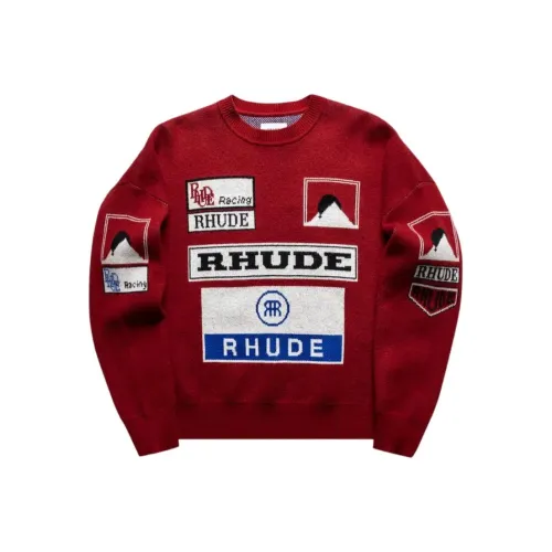 RHUDE Red Men's Sweatshirts RHUDE Красный Мужские Толстовки