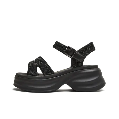 teenmix Сверкающий страз One Ремень Сандалии Женские