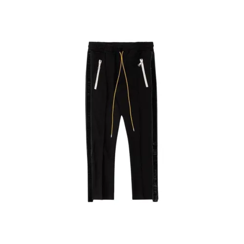 RHUDE Мужские Повседневные Брюки Черные