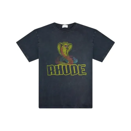 RHUDE Черные Мужские T-Рубашки