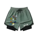 Темно-зеленый (Левая сторона Хэллоуин + Правая сторона IXX Новый белый логотип)