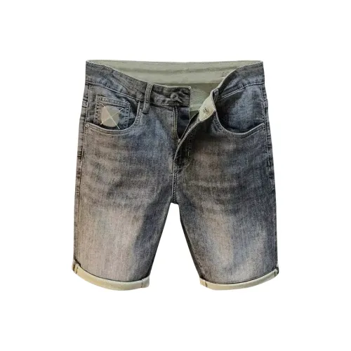 GEOGRE ALEX Серые Мужские Джинсовые Шорты