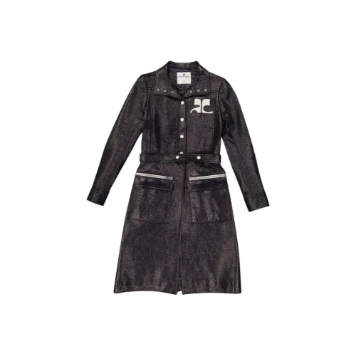 COURREGES Тренчкот Женский Черный