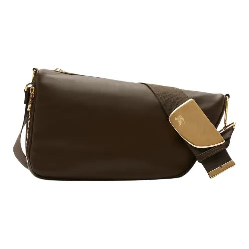 Burberry Shield Мягкая сумка через плечо из телячьей кожи курьерская сумка средний размер женский военный стиль