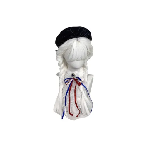 Gentle Welcome Женские Унисекс Перука Чисто Белый Длинные Прямые Волосы Женский Индивидуальный Заказной Приватный Милый Ободок