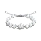 Искусственный кошачий глаз - дух взгляда - браслет "Лунный свет"