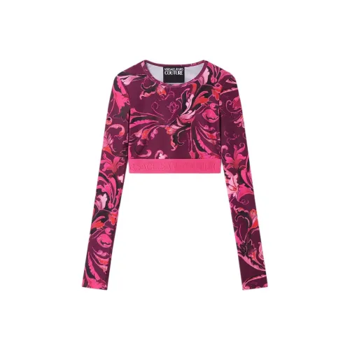 VERSACE Розовый Женские Короткие Топы