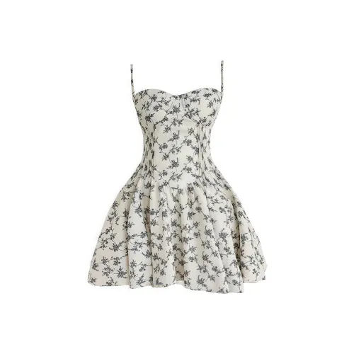 Nathania Бело-голубая керамика Нижняя юбка Платье Женские Слиплатья