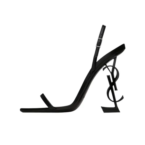 SAINT LAURENT One Ремень Сандалии 11 см Женские Черные