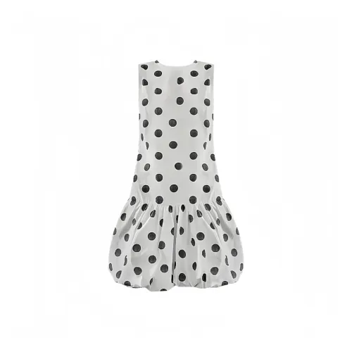SONDR Черно-белая панда Гороховый узор Женские Платья без рукавов