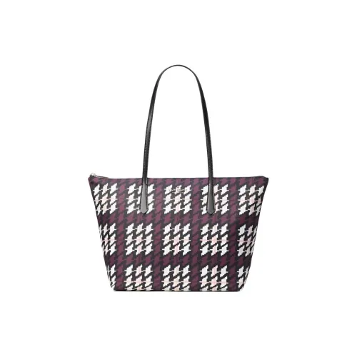 Kate Spade Нейлон Логотип Холст Тоут Сумка Сумка для покупок Сумка Большая Женская Черная и Многоцветная