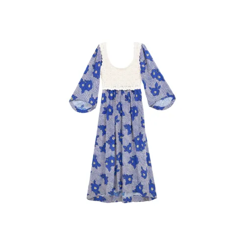 Rixo Длинное платье с длинными рукавами женское