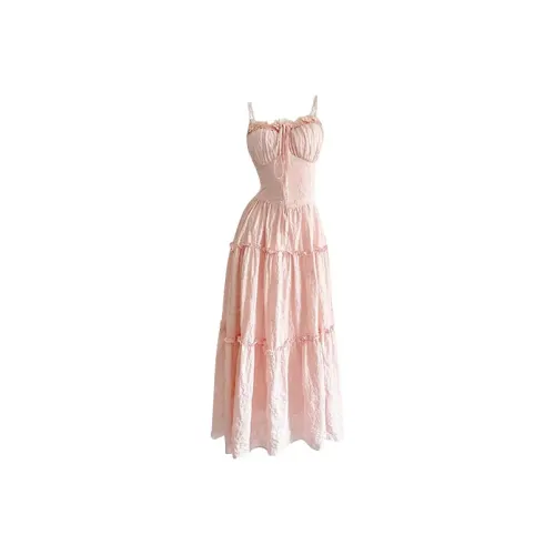 PZGE Розово-вишневый Нижняя юбка Платье Женские Слиплатья