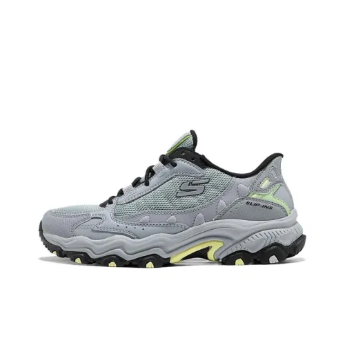 Skechers Устойчивая к истиранию Обувь для альпинизма с низким верхом Женская Серого цвета
