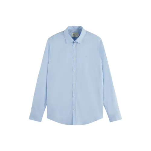 Scotch Soda Blue Men's Shirts Scotch Soda Синий Мужские Рубашки